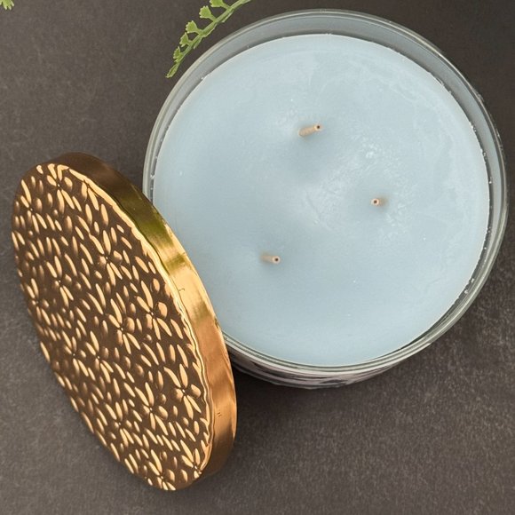 BBW Fresh Spring Morning Bath & Body Works 3 Wick Candle - Picture 6 of 10